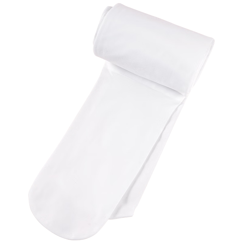 Aiwuge Children's Dance Socks, Autumn And Winter Warm, Fleece-Lined Thickened, Girls' White Leggings, White, Size M