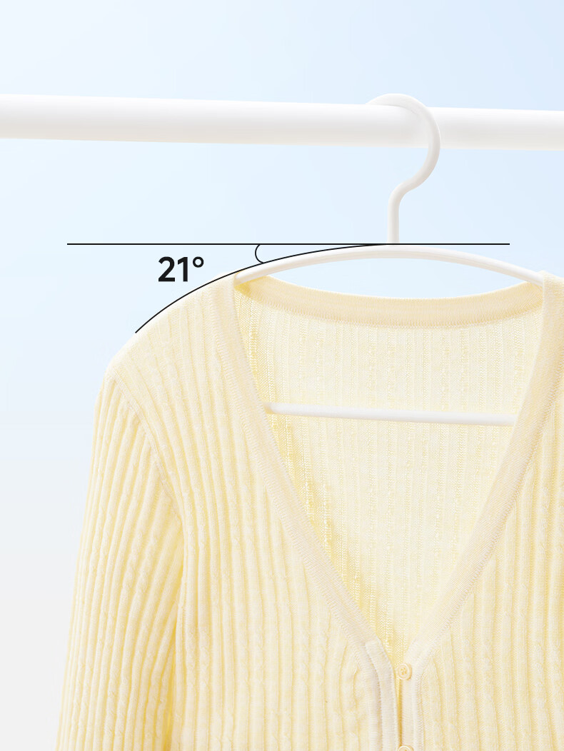 EACHY Seamless Clothes Hanger Anti-Shoulder Bump Household Coat Hanger Wide Shoulder Non-Slip Sweater Rack *10 5