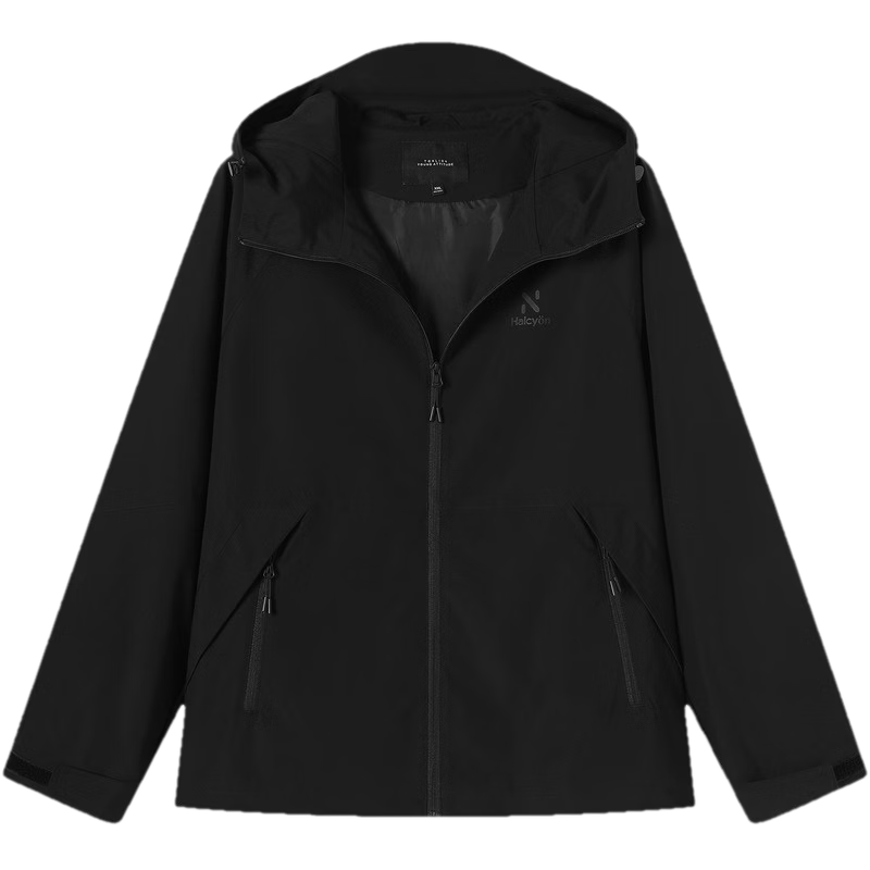 TonLion 2026 Spring New Men's Black Hooded Outdoor Sports Windbreaker Jacket