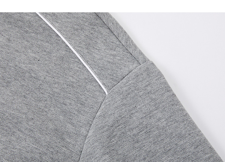 Demana [Pique Elastic Air Layer] Spring Half-Open Collar Drawstring Zipper Spliced Lace Trim Loose Slim Sweatshirt 13