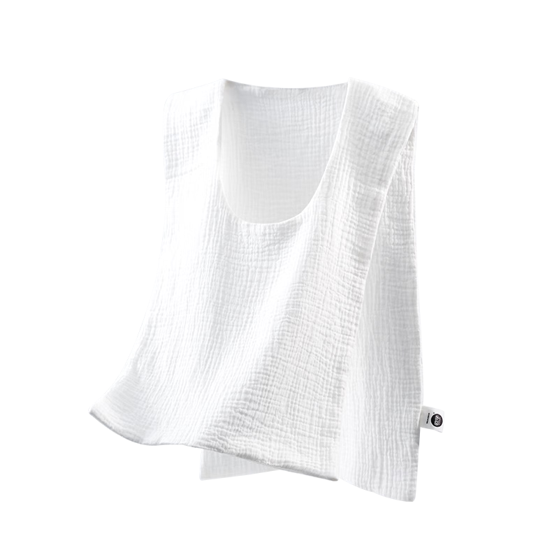 OUYUN Sweat-Absorbing Towel for Adults, Maternity Postpartum Camisole Sweat Pad, Double-Sided Pleated Cotton Sports Back Support Pad