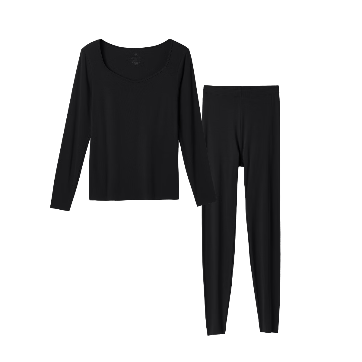 Ubras Down-Blend Wool Base Layer Thermal Set with Insulated Pants for Men, Autumn Wear, Dark Heather Gray, Lightweight Warmth