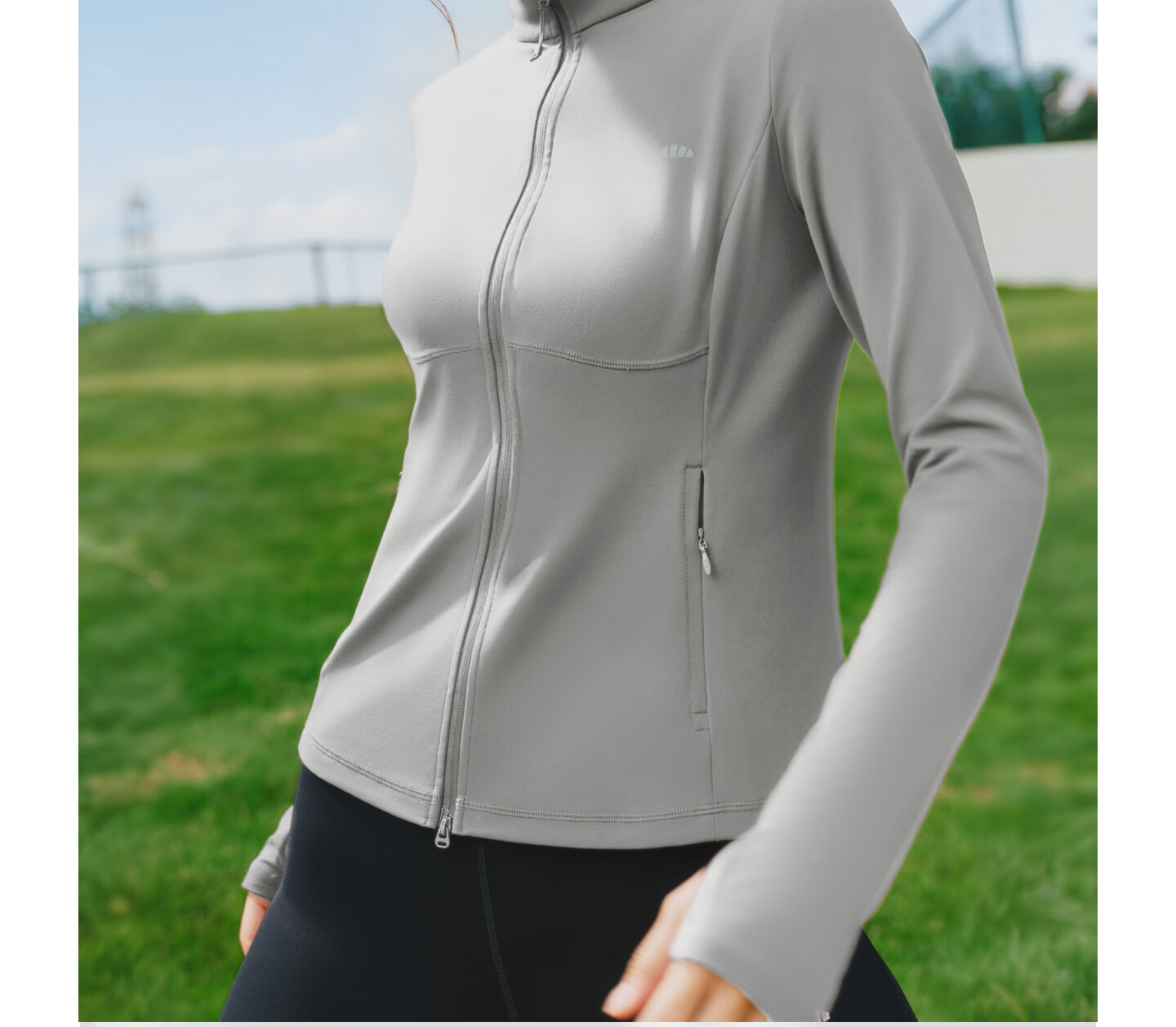 Beneunder Women's Lightweight Shock-Absorbing Sports Sunscreen Jacket 26 Spring Summer New SP003 Light Charcoal Gray M 20
