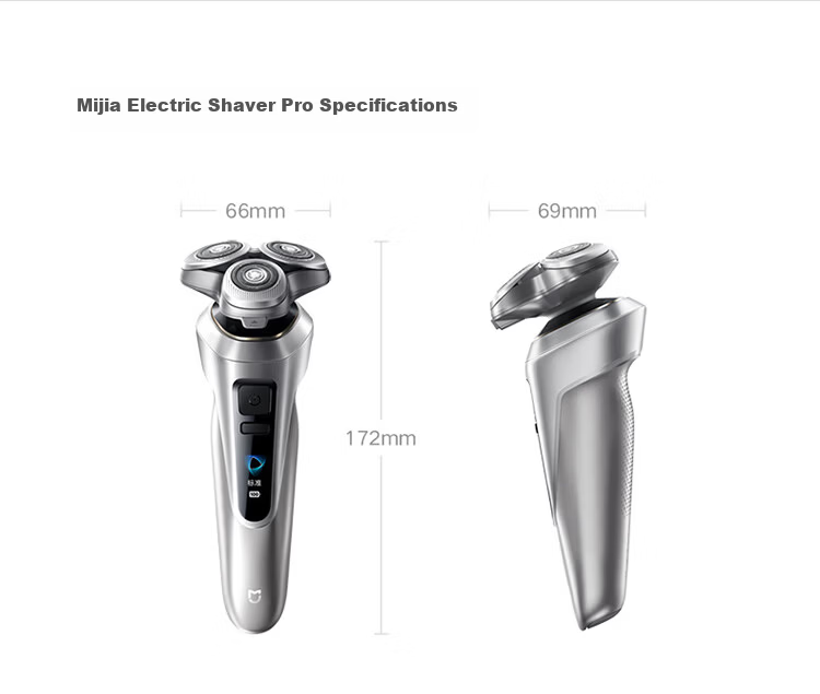Mijia Electric Shaver Pro Blue Long Battery Life Waterproof Wear-Resistant Blade Smart Speed Sensing Gift for Boyfriend New Year Valentine's Day 24