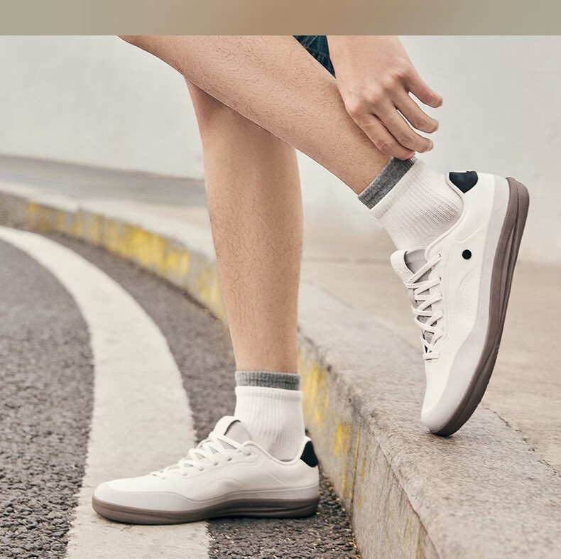 ERKE Men's Casual Sneakers 2026 Summer New Breathable Fashion Thin Sole Sports Shoes | Yuebu Leather Edition 5