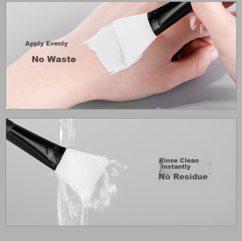 MSQ Silicone Face Mask Brush for Applying Facial Masks, Sake Lees Spa Mud Mask Makeup Tool 9
