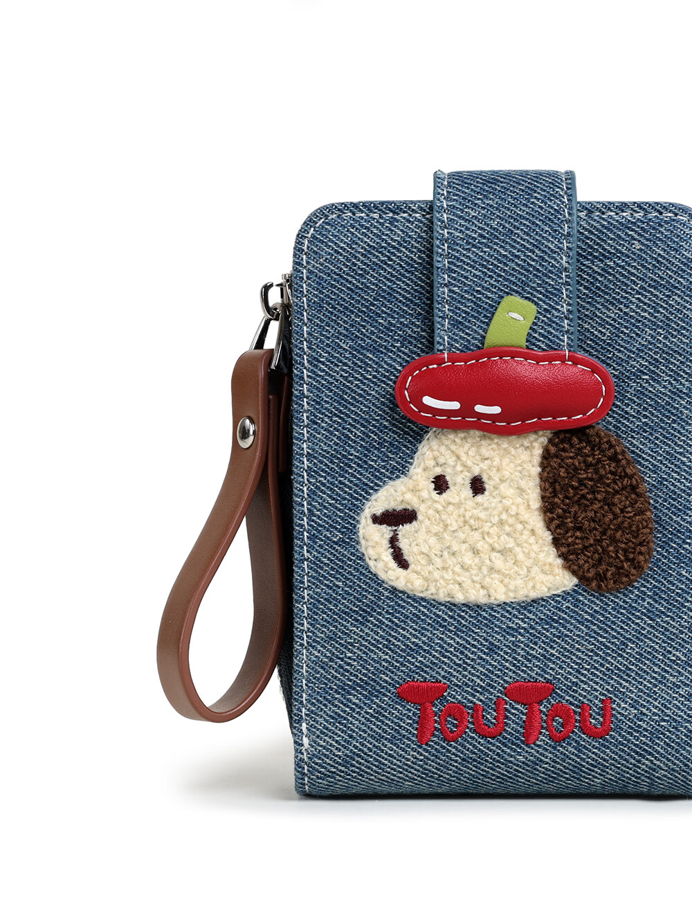 Toutou 2026 New Style Wallet Pork Floss Dog Denim Card Holder ID Storage Coin Purse Girl Birthday Gift for Girlfriend 33