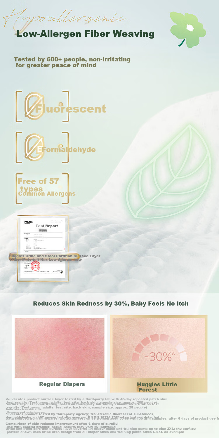 Huggies Little Forest Diapers S52 (4-8kg) Heart Diamond [Breathable Top Fit, Zero Marks] 3