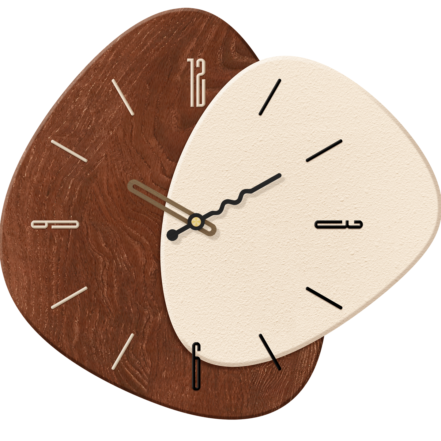Long Time No See Vintage Style Wall Clock No Drilling Silent Creative Living Room Simple Dining Background Wall Clock 2026 New Model
