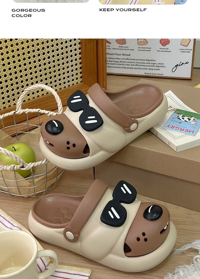 YUZHAOLIN Cute Cartoon Parent-Child Kids Outdoor Closed-Toe Clogs 11