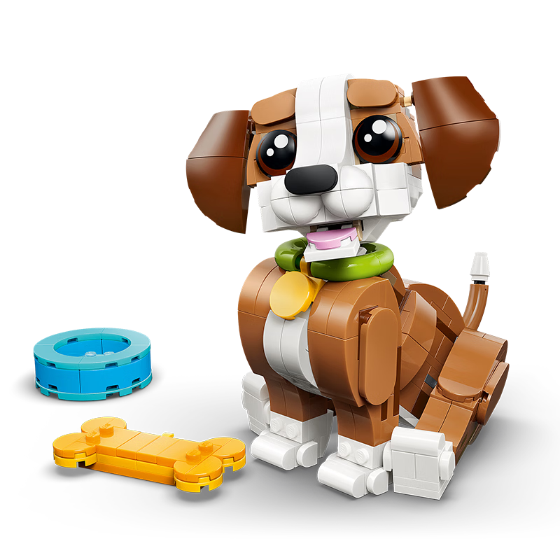 LEGO Building Blocks 31382 Cute Animals: Playful Puppy Boys Girls Kids Toy Gift New Year Decoration