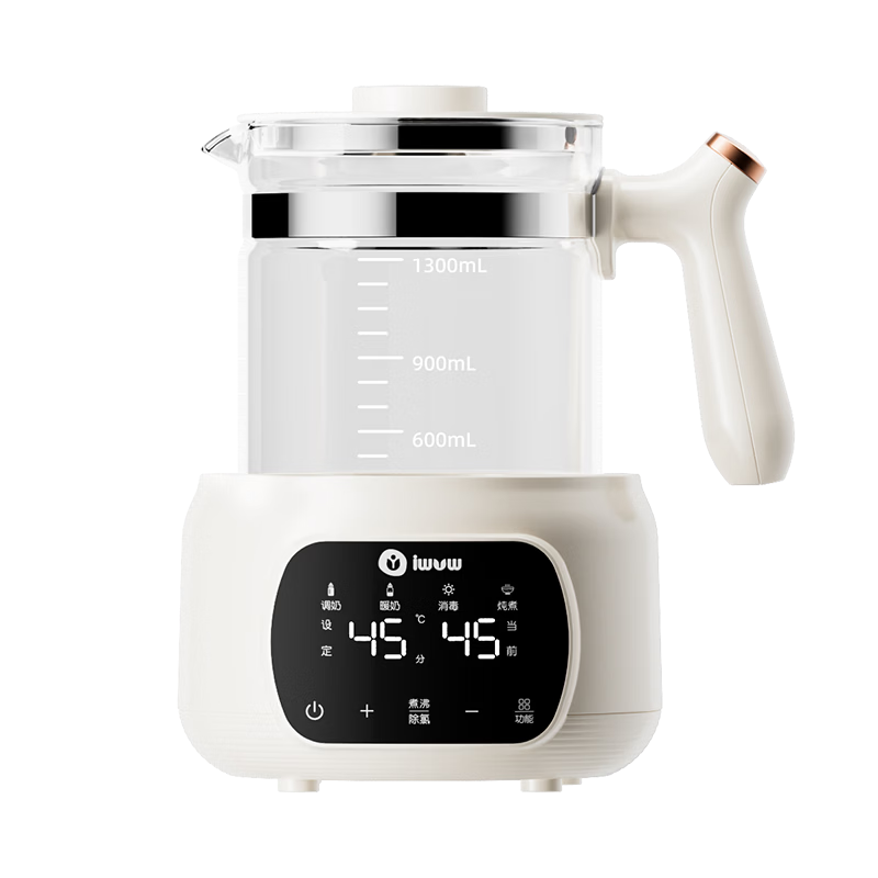 IWVW Thermostatic Kettle Baby Formula Brewing Thermostatic Water Kettle Maternity Milk Warming Insulated Electric Kettle Water Boiler