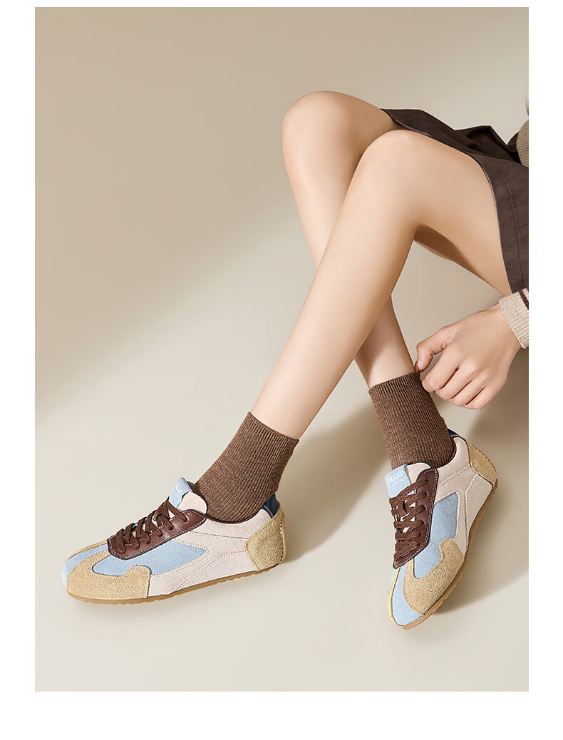 Saturday Vintage German Trainer Women's 2026 Summer New Height-Increasing Soft Sole Lightweight Classic Casual Sports Sneakers 12