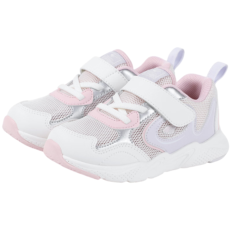 Dr. Kong Spring Breathable Sports Shoes for Boys and Girls Toddler Walking Shoes Kids Shoes Pink/Purple/Beige Size 23