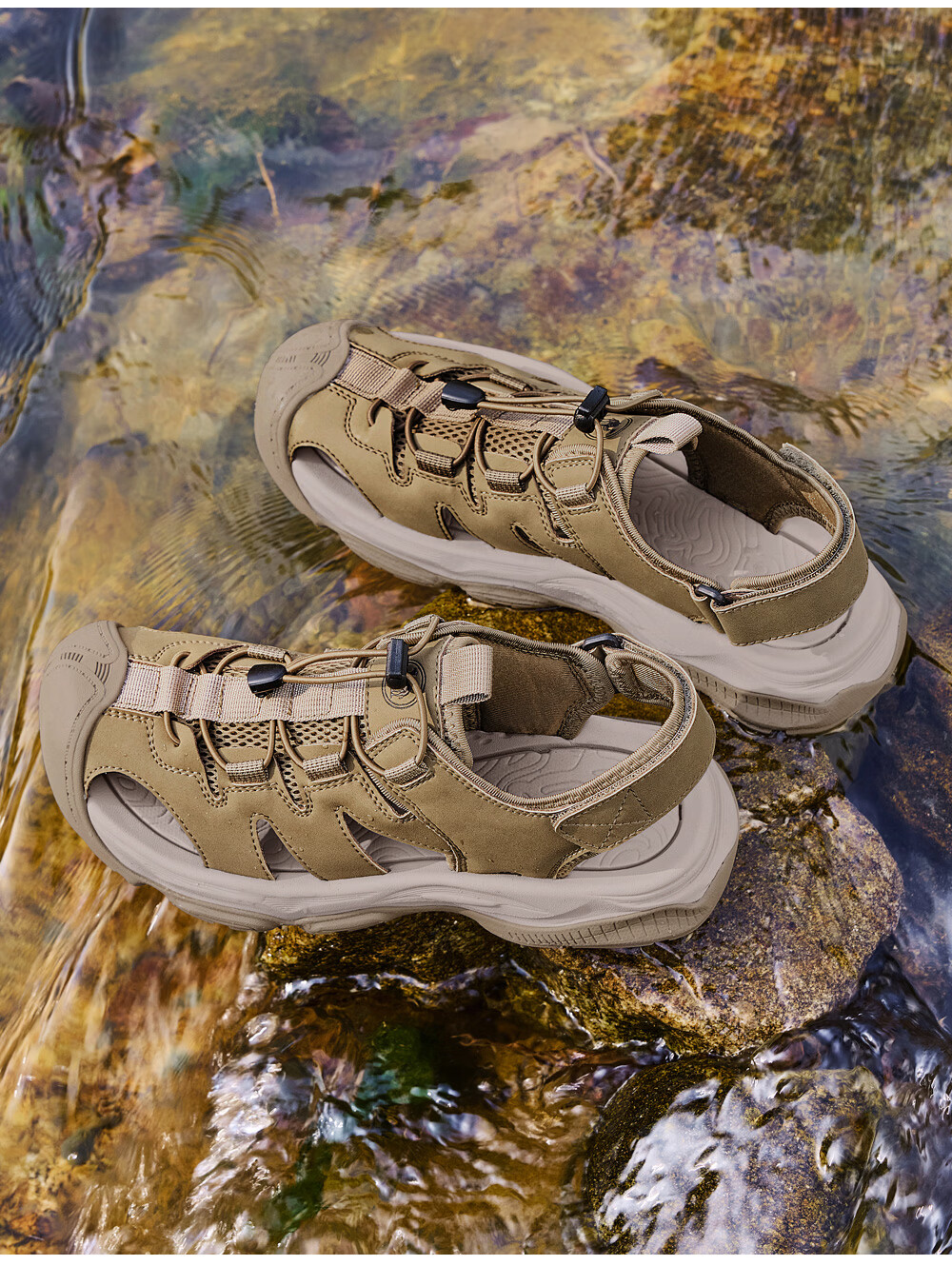 Camel Brand Breathable Mesh Water Shoes Beach Hollow Sandals P16M379020 Night Black Size 40 12