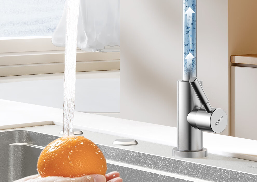 ARROW Single Cold Water Faucet 304 Stainless Steel Kitchen Sink Faucet 13