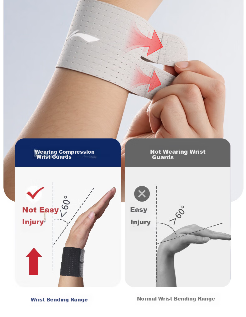 LI-NING Wrist Support Fitness Tendonitis TFCC Compression Wrist Protection Sprain Injury Prevention Unisex Badminton Wrist Guard 11