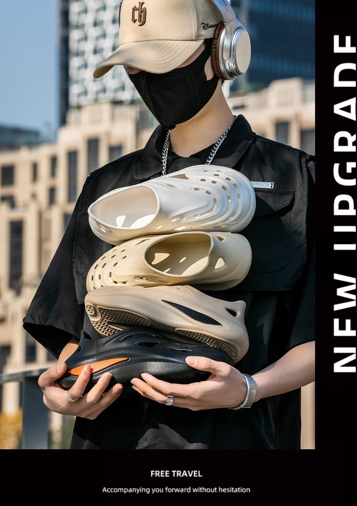 YUZHAOLIN Men's Breathable Hole Shoes Sports Outdoor Sandals Water Shoes Summer Driving Slippers 12