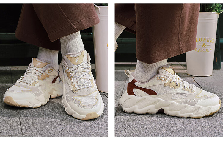 FILA Official Yang Mi Same Style Fern 2S Women's Dad Sneakers 2026 Spring Casual Platform Sports Shoes 20