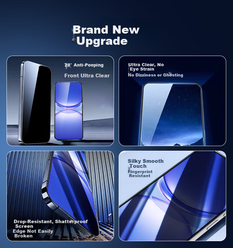 Kulefeng [Value Pack 2 Pieces] Tempered Glass Screen Protector for Huawei Nova 15 Pro/Nova 15 Ultra, Full Coverage, Ultra-Thin, HD, Dustproof, Drop Resistant, Anti-Fingerprint 2