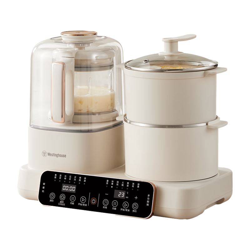 Westinghouse Multifunctional Blender, 12D Programmable Heating, Fully Automatic Soy Milk Maker, Home Two-In Breakfast Machine, Steaming And Cooking Food Processor, WSC12D01