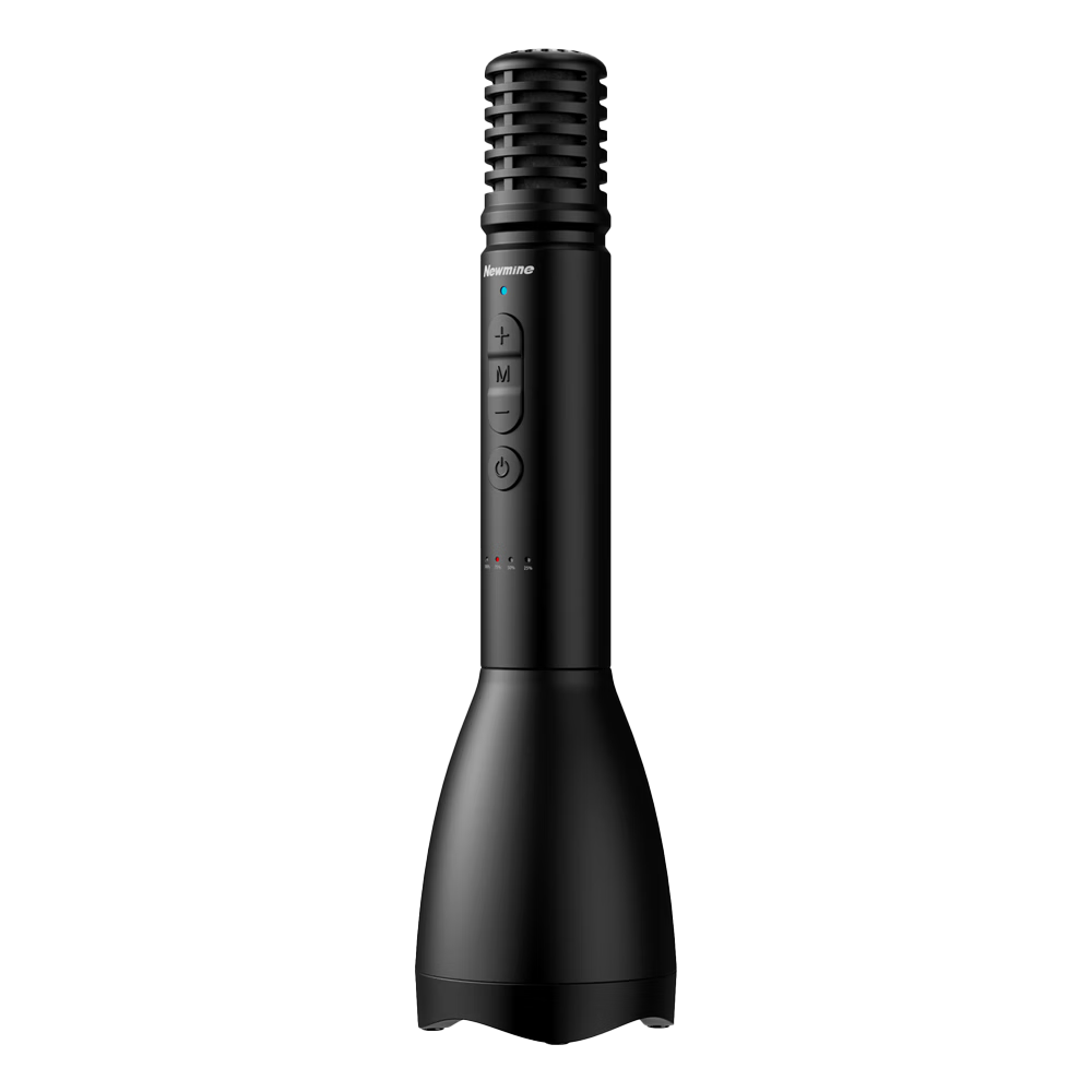 Newmine MC502 Handheld Microphone Speaker All-in-One Wireless Microphone Small Bee Teacher Classroom Loudspeaker Amplifier Tour Guide Karaoke Amplifier Black