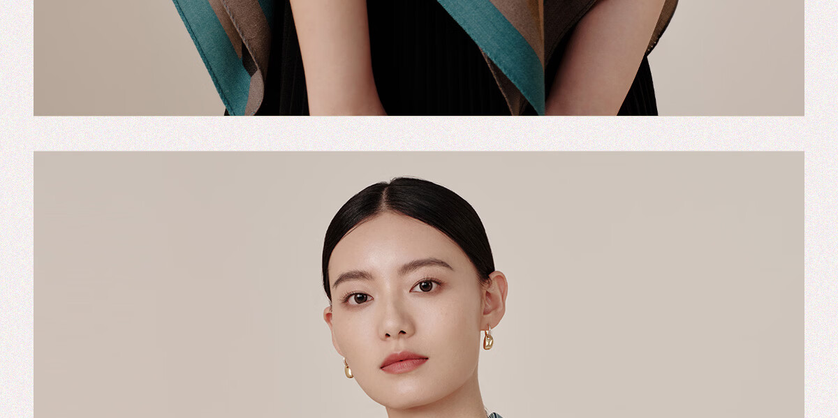 Wanshili Double-Sided Printed Silk Wool Scarf 2025 New Style Birthday New Year Gift for Mom Shawl Outerwear - Suo Qingqiu 45