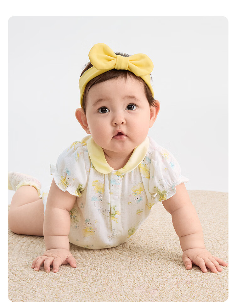 Balabala【balaOne】Kids Baby Triangle Romper 2026 Summer Cute Playful 13
