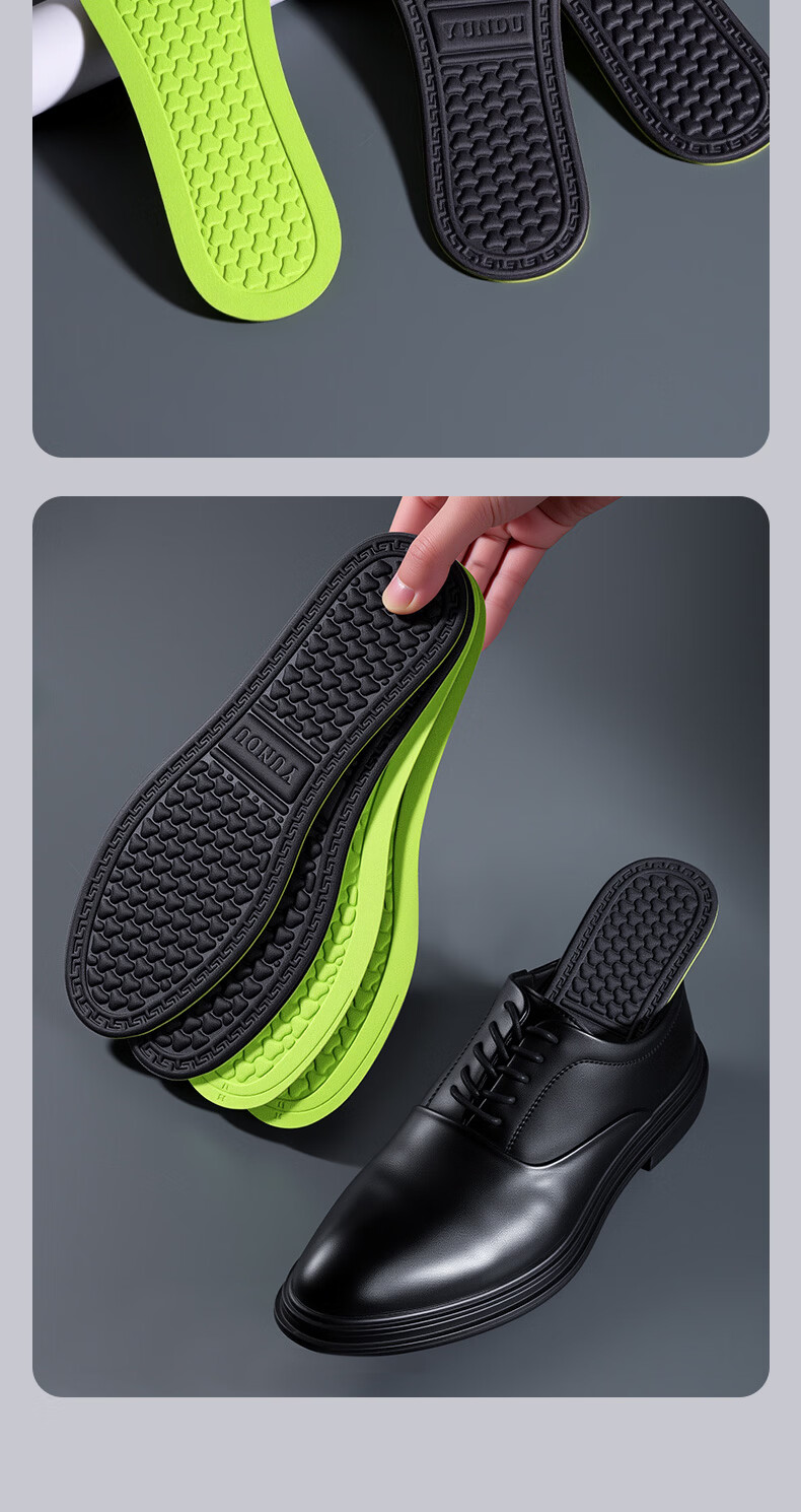 Footprint Tribe 5-Pair Antibacterial Deodorizing Insoles for Men with Mugwort, Sweat-Absorbing, Breathable, Odor-Resistant Sports Shoe Inserts 3940 7