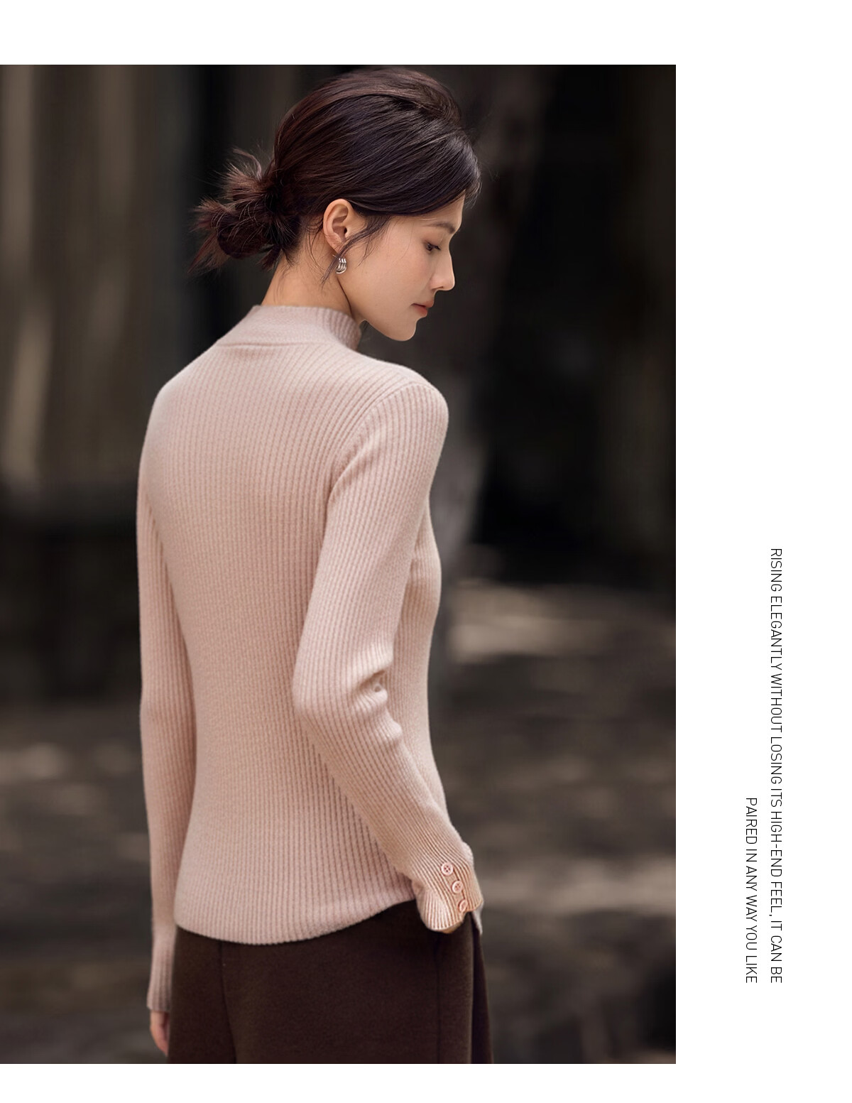 She Enjoy Women's Knitwear Half Turtleneck Slim Fit Solid Color Sweater Autumn Winter Base Layer T54Z121 9