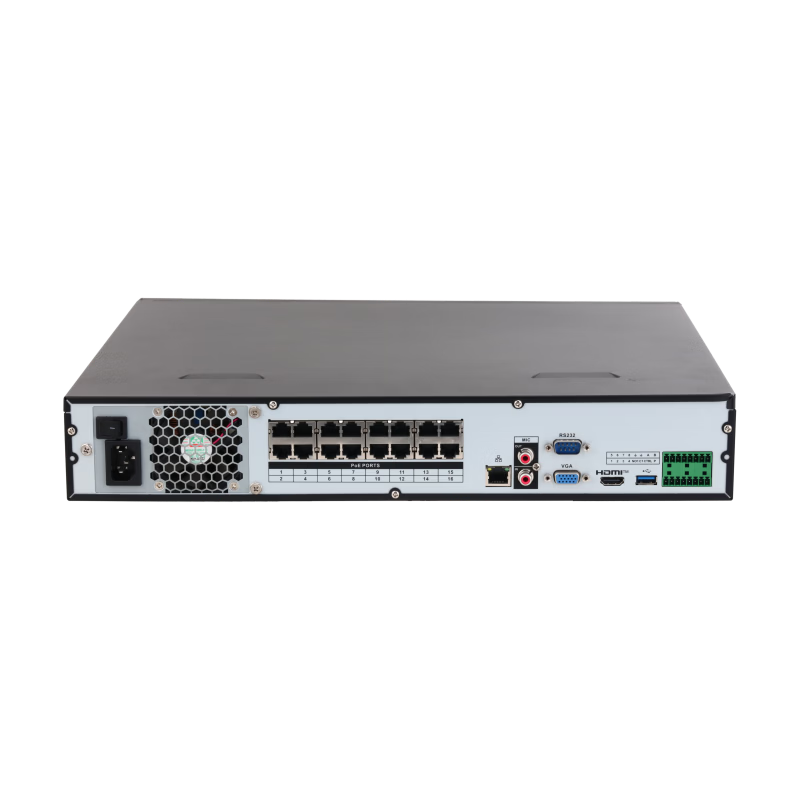 Dahua NVR Surveillance Hard Drive Recorder 16-Channel 4-Bay POE Network Power Supply HD Smart Network Monitoring Host Perimeter Protection DH-PN4416-S16P Without Hard Drive