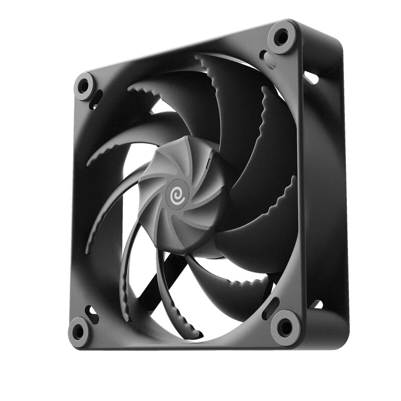 HAVN H12 Black Matte PC Case Cooling Fan High Airflow FDB Bearing PWM Speed Control Small 4-Pin Multi-Fan Daisy Chain