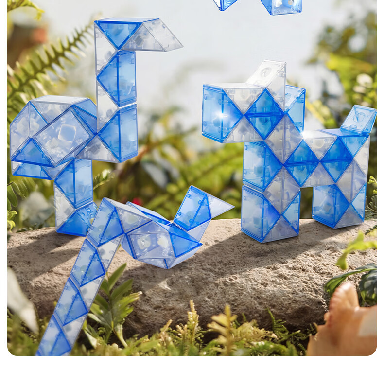 Melody Childhood 36-Segment Magic Snake Puzzle Educational Toy for Kids Kindergarten Elementary School Ages 3-9 Birthday Gift 18