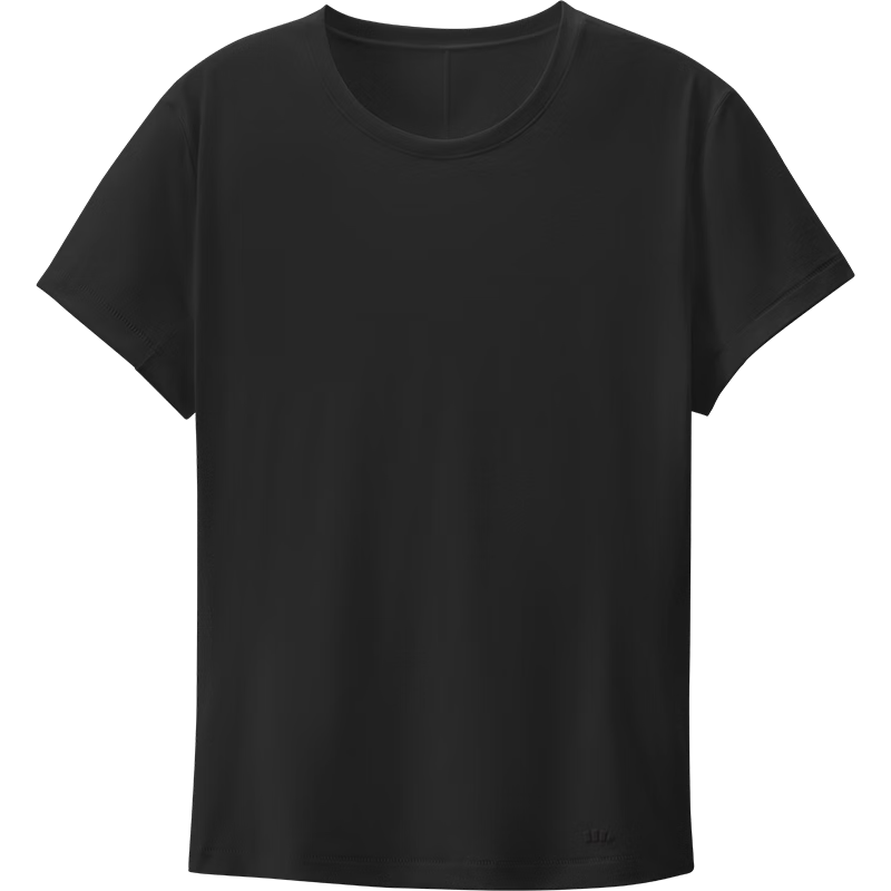 Beneunder Women's Quick-Dry Cotton-Feel Short Sleeve Outdoor Sports Breathable Basic T-Shirt DR018 Dusk Black M