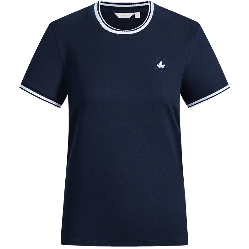 Navigare Italian Small Sailboat Antibacterial Short Sleeve T-Shirt Women 2026 New Mosquito Repellent Casual Crew Neck Top 2325506501
