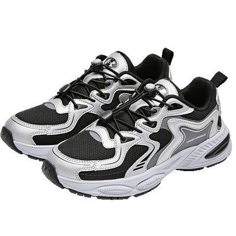 Under Armour Kids Sports Shoes Spring Summer New Boys Girls Big Kids Breathable Comfortable Retro Casual Dad Shoes 2621677