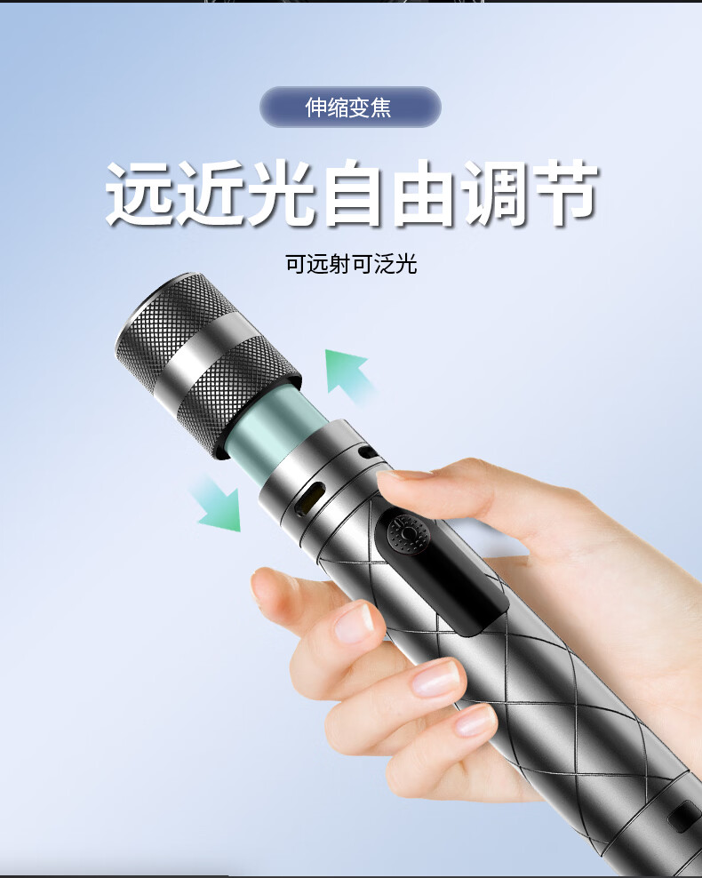 MIXOUT Portable Self-Defense Flashlight Outdoor Fire Starter Anti-Dog Anti-Wolf Personal Safety Flashlight 8