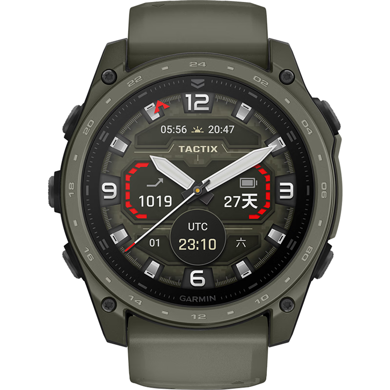 GARMIN Tactix 8 Jungle Green Ceramic Coating ECG Heart Rate Tactical Outdoor GPS Sports Watch