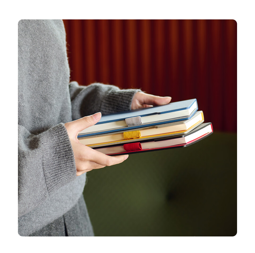 KACO MEMORY II Hard Cover Notebook A5/96 Pages/8mm Ruled (Gray/Yellow) Customizable Logo 8