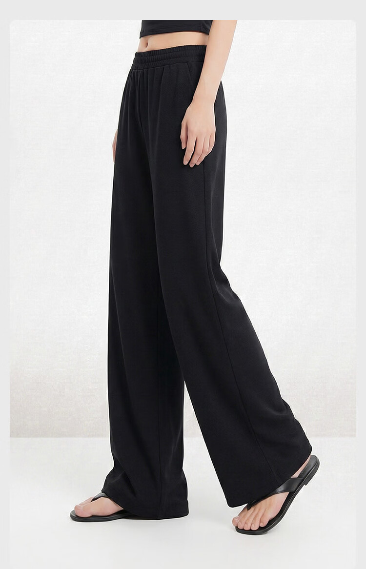 JD Jingzao Women's Modal Casual Pants 2026 New Spring High Waist Straight Slim Light Coffee L 12