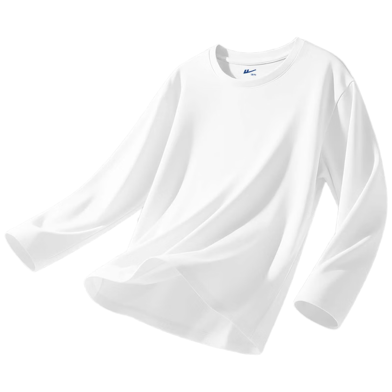Warrior Spring 2026 New Japanese Style Trendy Men's Loose Fit Cotton Long Sleeve T-Shirt Black 2XL
