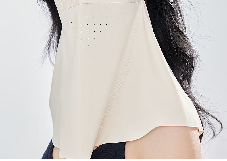 ZIY Seamless Breathable Face Shield Women's Summer Shoulder Neck Integrated Sun Protection Mask UV Protection Eye Corner Face Cover 20