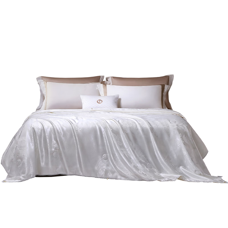 Fuanna 100% Silk Quilt Summer Cooling Quilt Antibacterial Air Conditioning Quilt Double Summer Thin Quilt Core 3.6 Jin 230x229cm