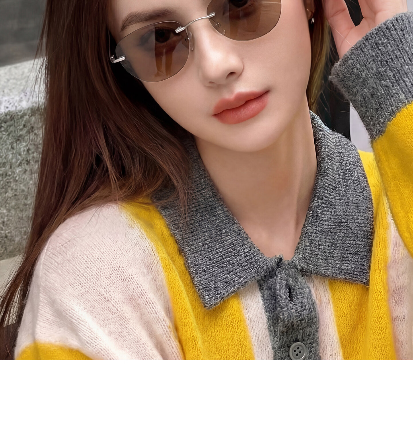 CAPONI Frameless Titanium Night Vision Sunglasses Women Photochromic Day and Night Dual-Use UV Protection Driving Sunglasses Men 11