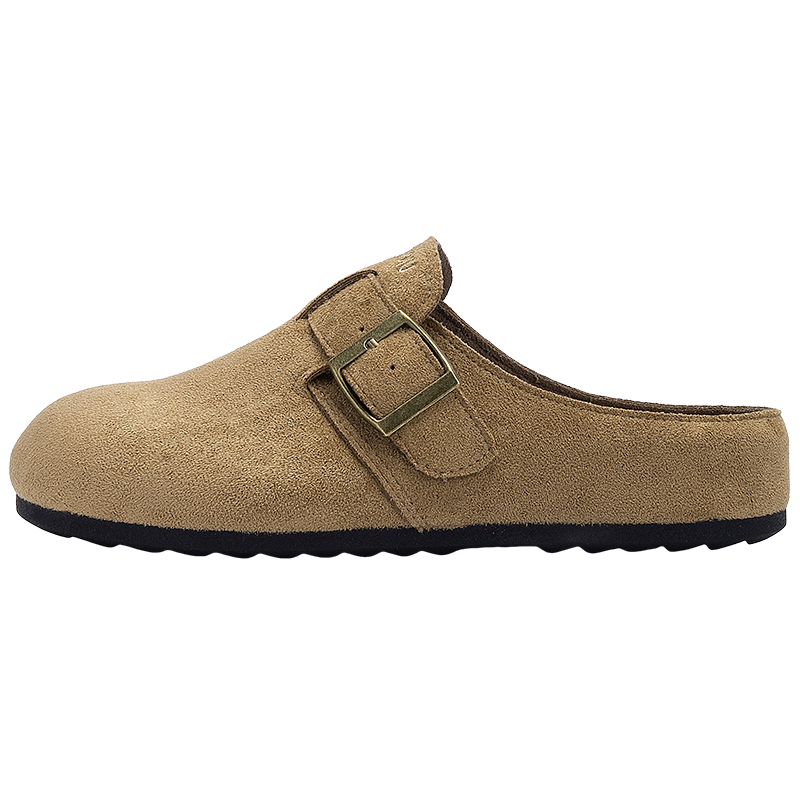 Global Height Increasing Birkenstock Women's Shoes 2026 New Spring Retro Casual Slip-On Half Slippers Lazy One-Step Women's Shoes