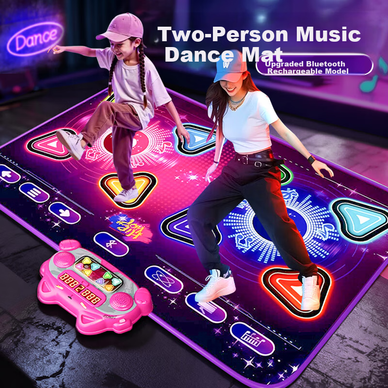 Mbery Music Dance Mat Children's Toy Fitness Game Home Dance Machine for Kids Ages 7-14 Boys and Girls New Year Gift
