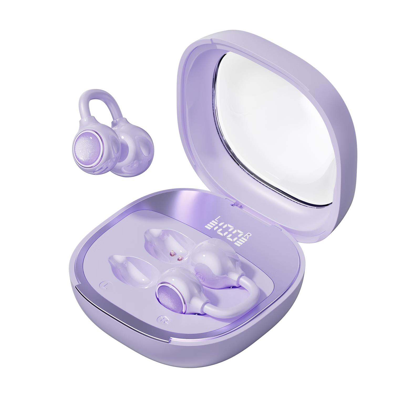 Chuangu 2026 Latest Berlin Sound Bone Conduction Bluetooth Earclip Wireless Open Sport Running Long Battery Life Non-In-Ear Comfortable Wear