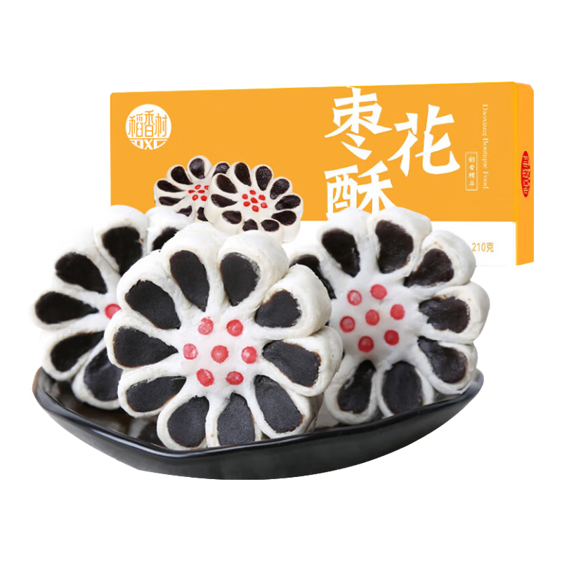 稻香村DXC 特色糕点 休闲点心 零食饼干 枣花酥210g
