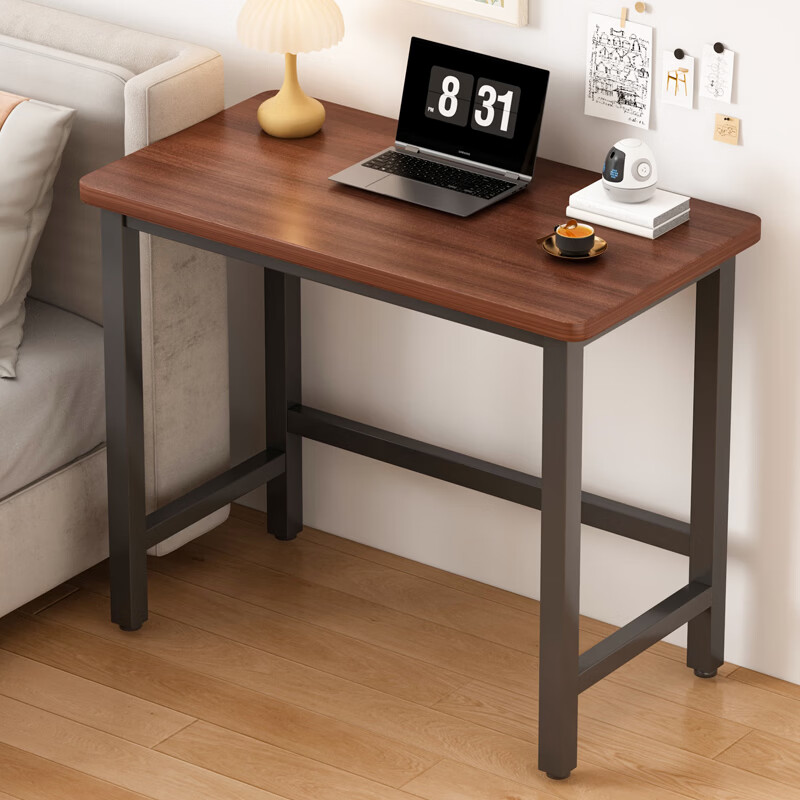 Zhuobo Computer Desk Desktop Study Table Home Small Table Bedside Table BZ58 Walnut 80x40cm