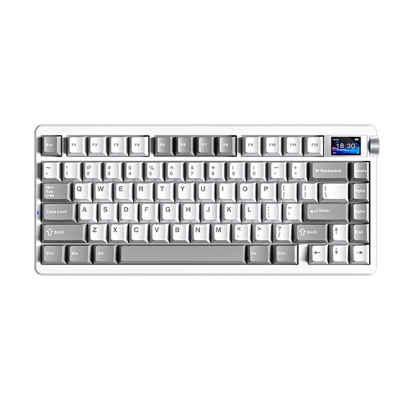 AULA Nova75 Gasket Structure 80-Key Hot-Swappable Mechanical Keyboard Customizable Tri-Mode Wireless Wired Bluetooth Gaming Office Starry Gray Seiya Switch